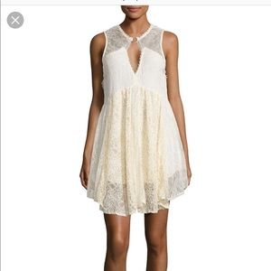 NWT Free people lace keyhole dress